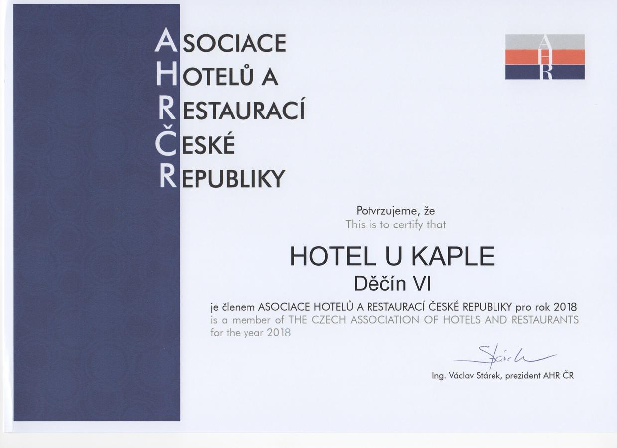 דצ'ין Hotel U Kaple מראה חיצוני תמונה